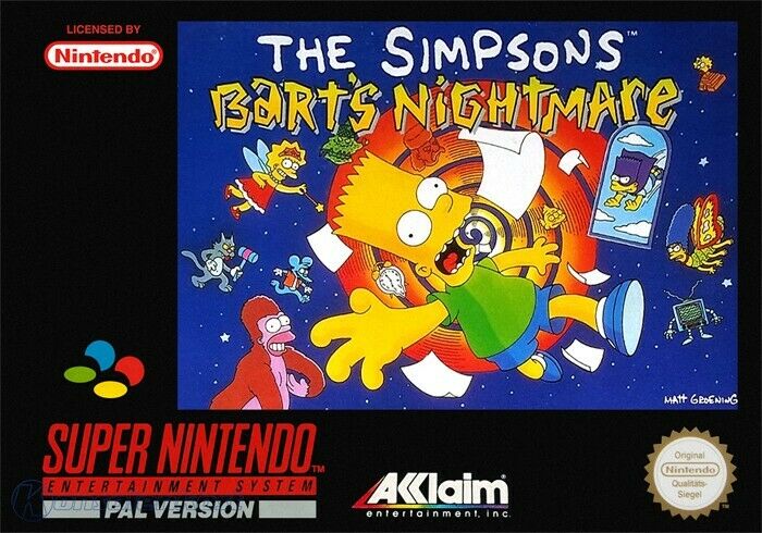 Bart's Nightmare 1992 - Videojuegos de Los Simpsons