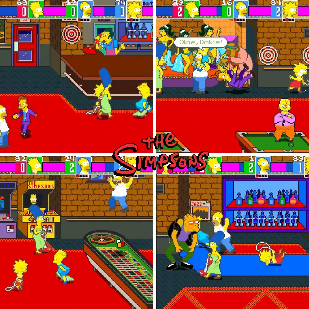 The Simpsons Arcade Game  nivel 4
Moe's Tavern
La taberna de Moe