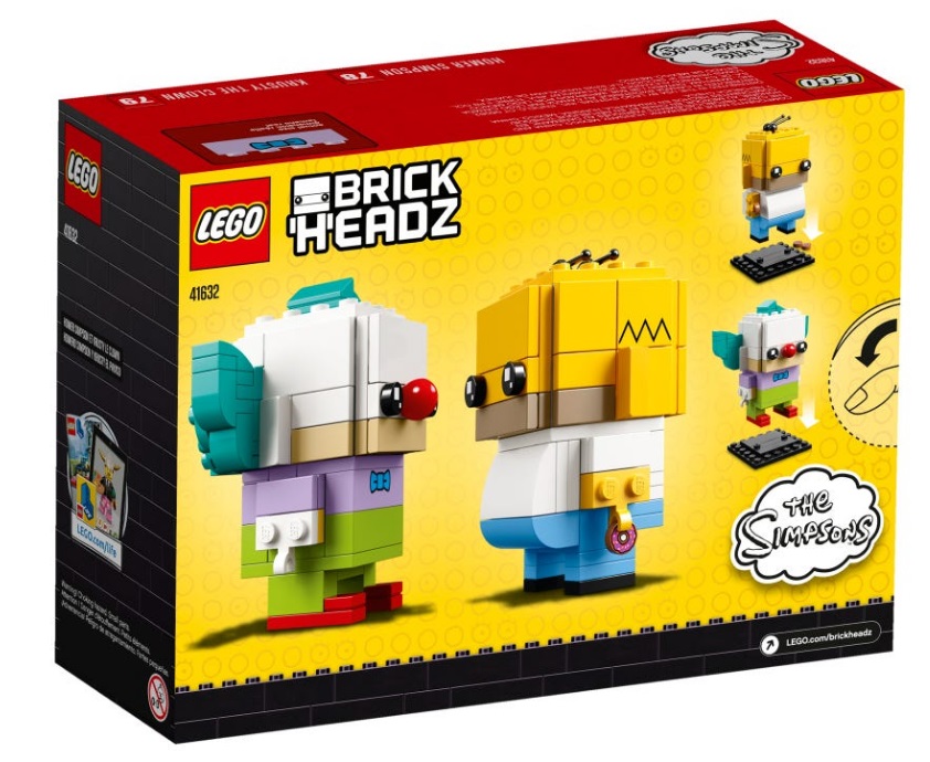 LEGO BrickHeadz de Los Simpsons la caja