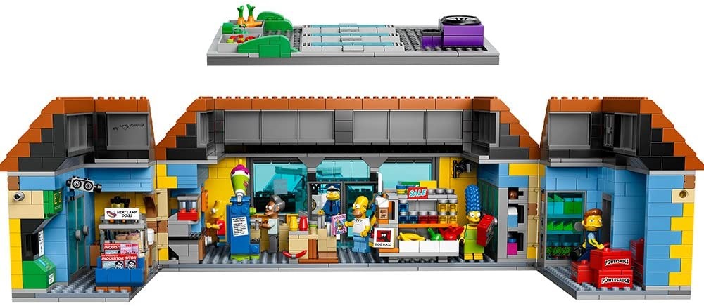El Kwik-E-Mart de LEGO por dentro